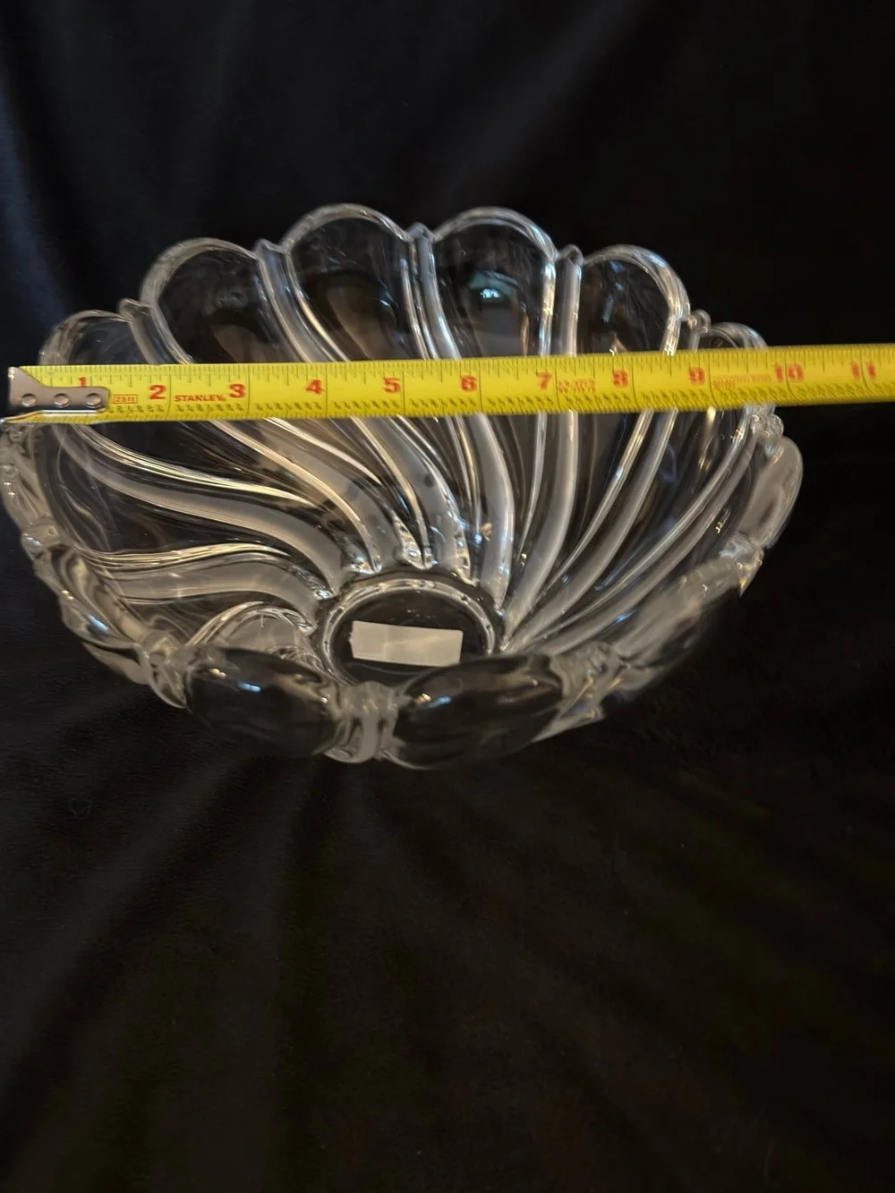 Mikasa Peppermint Frost Swirl Crystal Bowl - Home Accents